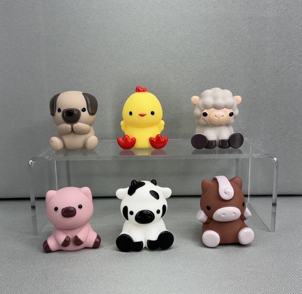 Learning Resources Peekaboo Learning Farm Animals Finger Puppets Lot of 6